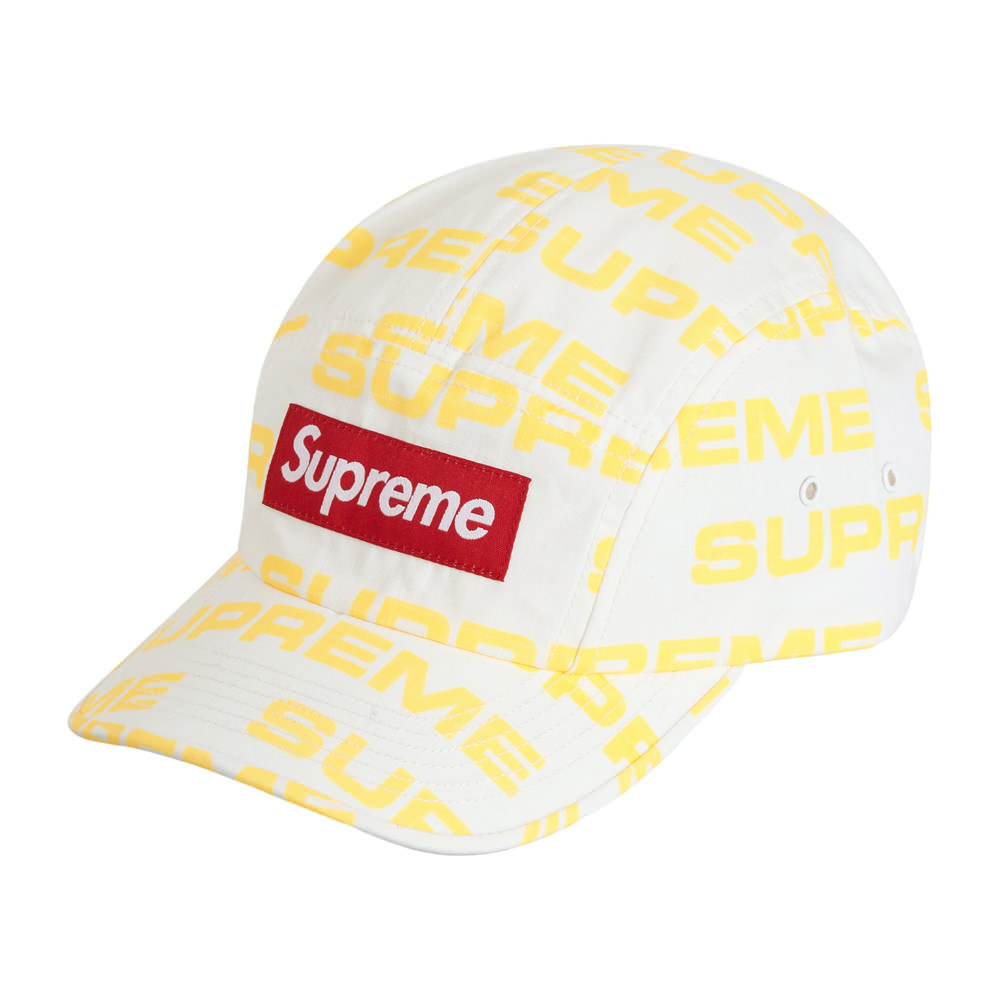 Supreme Reactive Print Camp Cap WhiteSupreme Reactive Print Camp