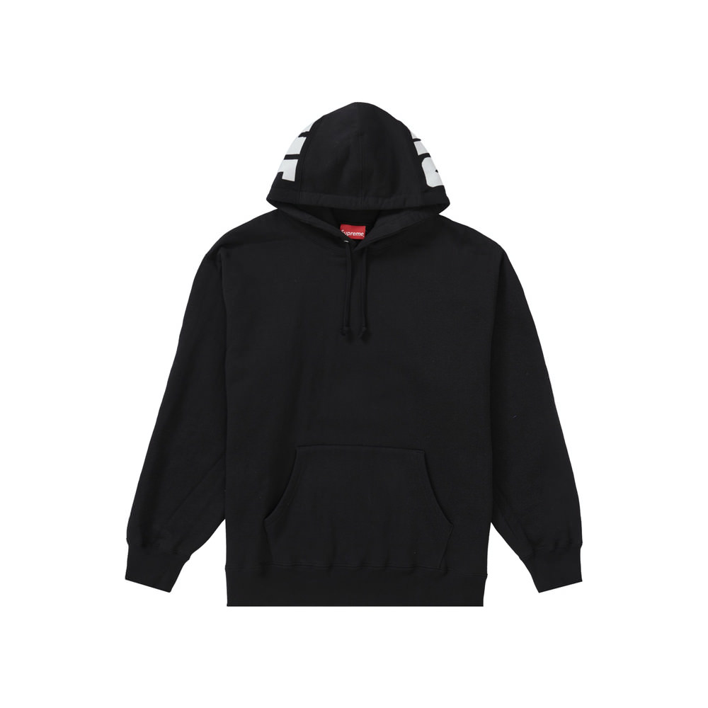 Supreme Rib Hooded Sweatshirt BlackSupreme Rib Hooded Sweatshirt Black ...