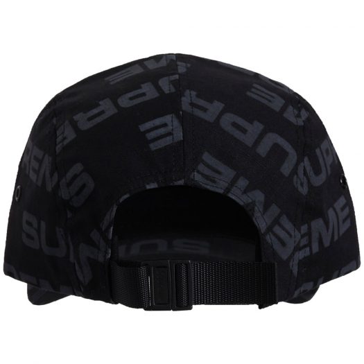 Supreme Reactive Print Camp Cap Black