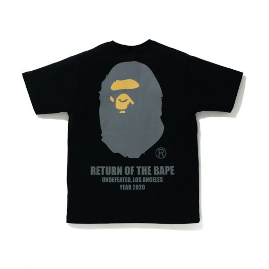 Bape X Undefeated Ape Head Tee Black