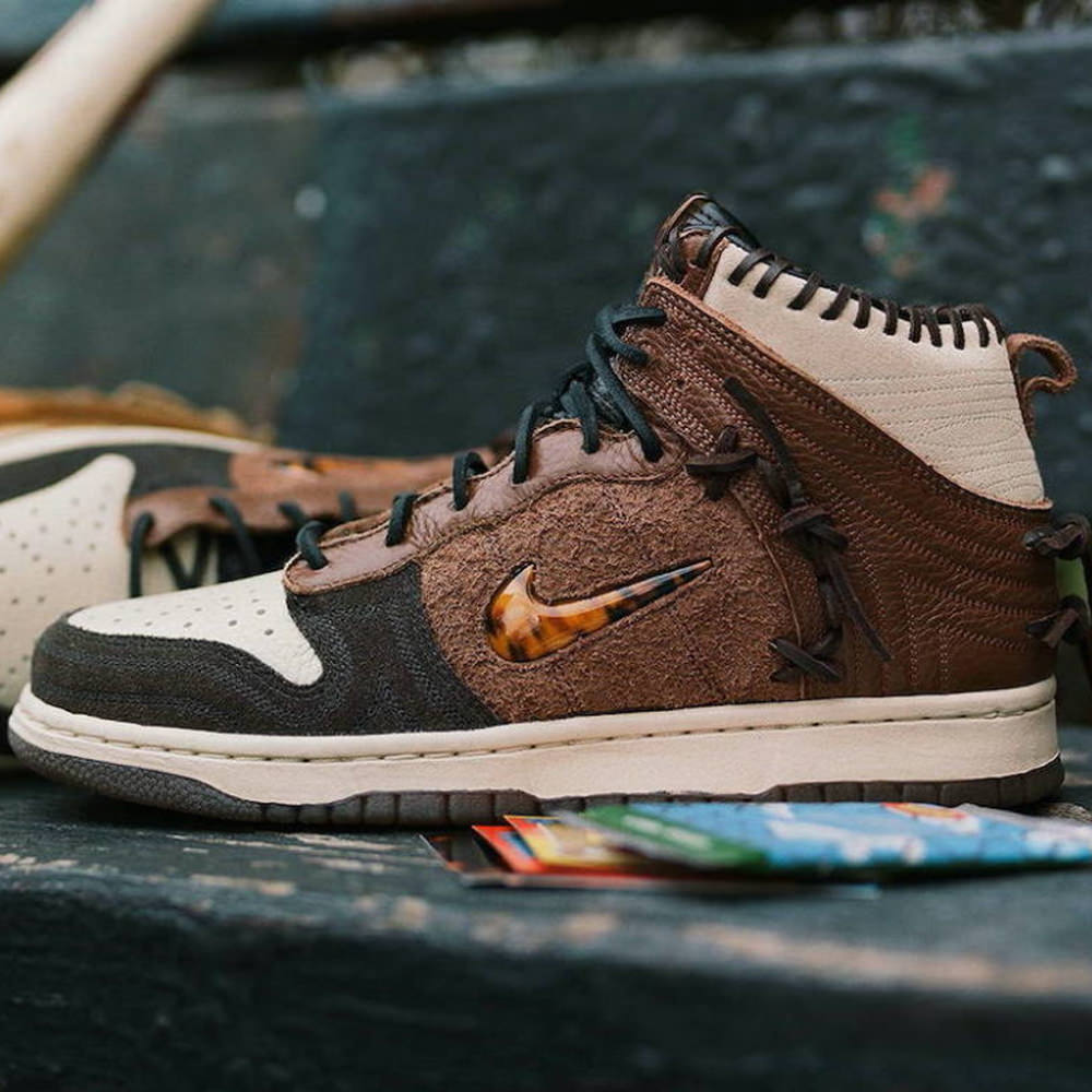 nike dunk high bodega legend fauna brown