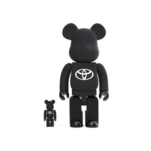Bearbrick x Toyota 100% & 400% Set Black