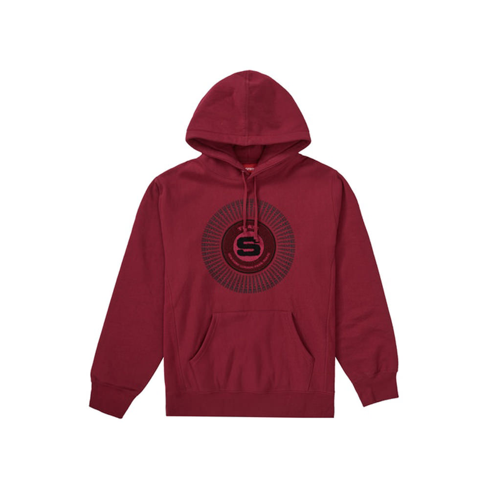 Supreme Chenille Applique Hooded Sweatshirt Dark MagentaSupreme