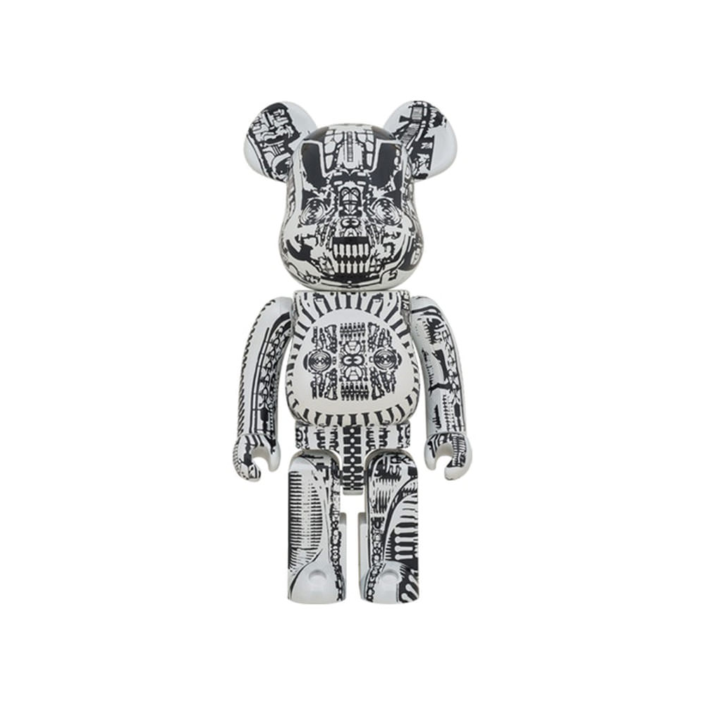 Bearbrick HR GIGER 1000% White ChromeBearbrick HR GIGER 1000% White ...