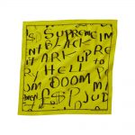 Supreme Black Ark Bandana Fluorescent Yellow