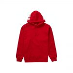 Supreme Rib Hooded Sweatshirt Red