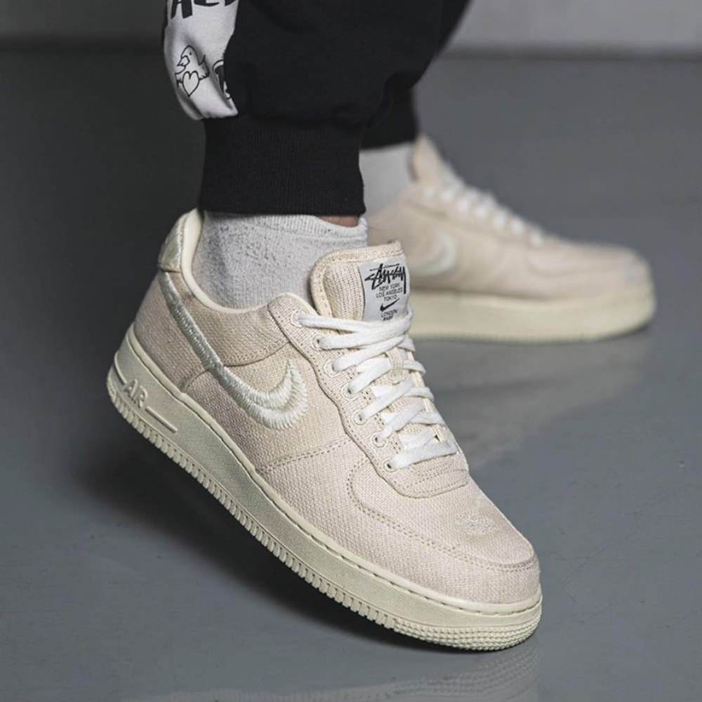 Where To Buy Stussy Nike Air Force 1 Black + Fossil