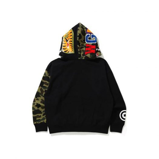 Bape Giant Shark Full Zip Hoodie Black