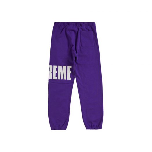 Supreme Rib Sweatpant Purple