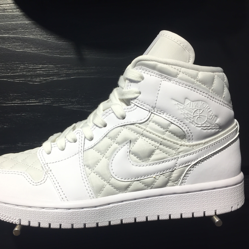 jordan 1 mid quilted white