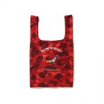 Bape Color Camo Shopping Bag L Red