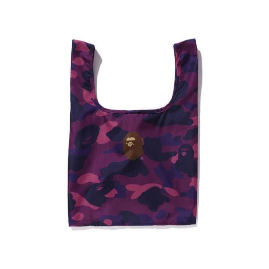 Bape Color Camo Shopping Bag M Purple