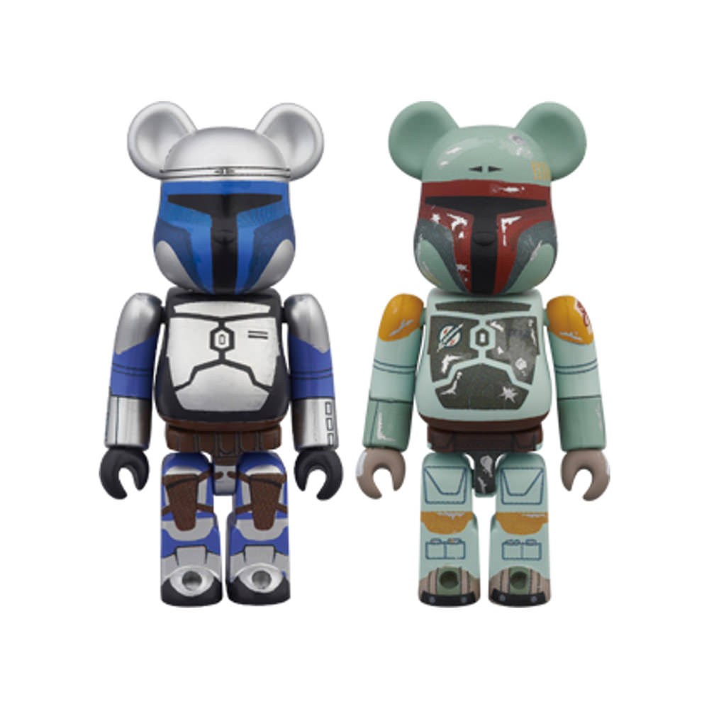 Bearbrick Jango Fett & Boba Fett 2 Pack 100% MultiBearbrick Jango