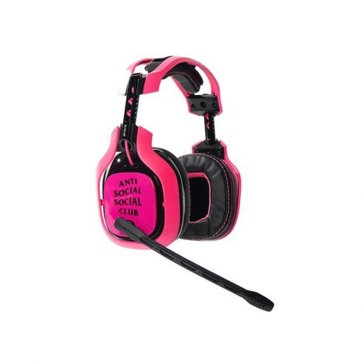 Anti Social Social Club Wired Headset Pink