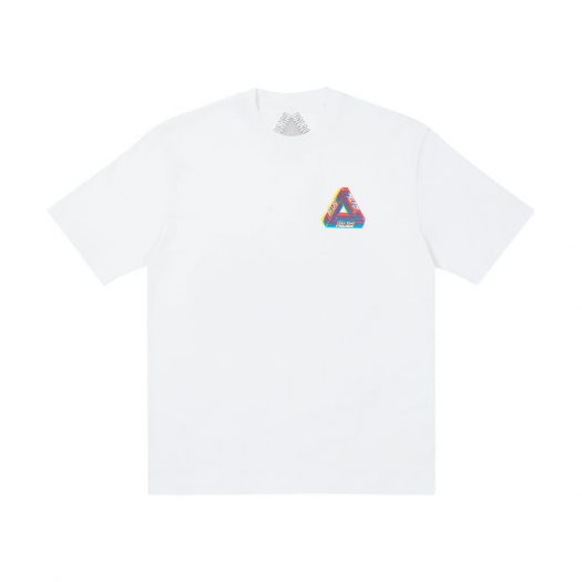 Palace Tri-Ferg Colour Blur T-Shirt White