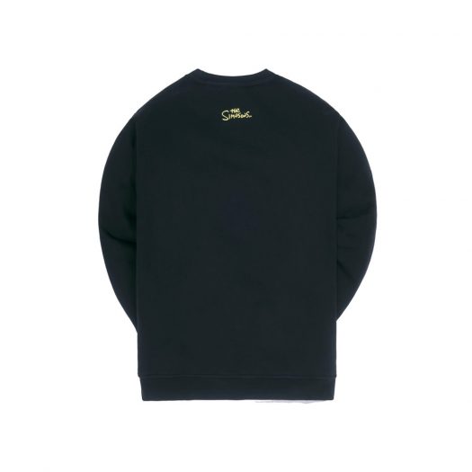 Kith x The Simpsons Homer Box Logo Crewneck Black
