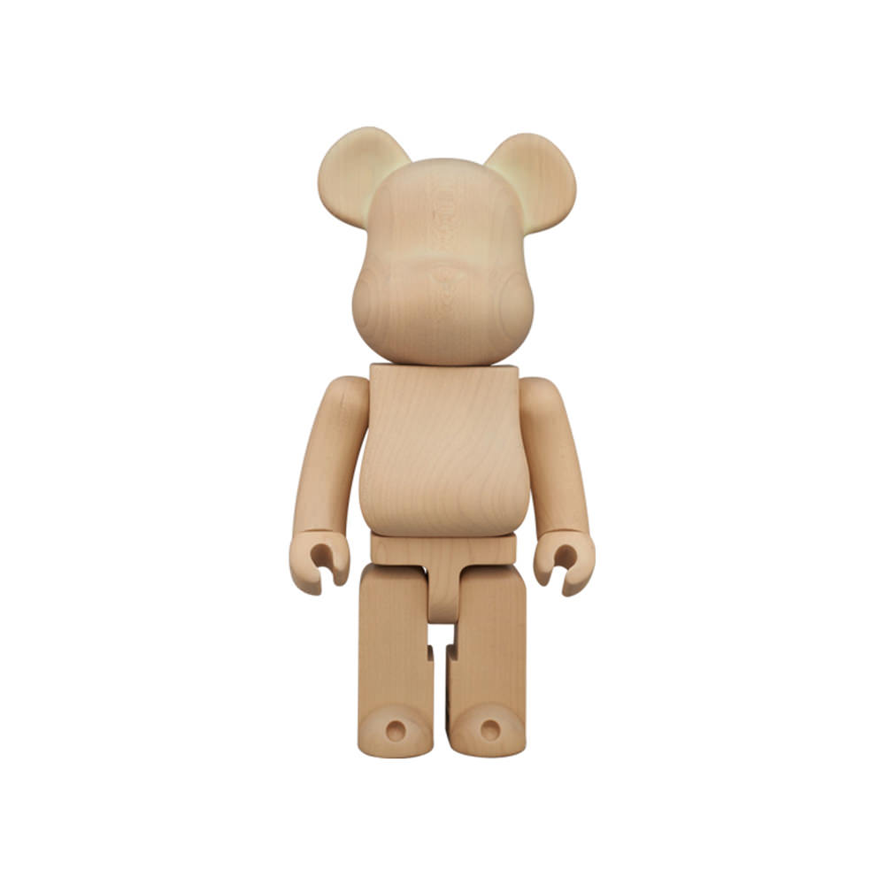 Bearbrick Karimoku Glow In The Dark 400% WoodBearbrick Karimoku