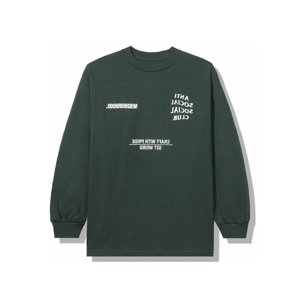 Anti Social Social Club x Neighborhood AW05 Green Long Sleeve Tee