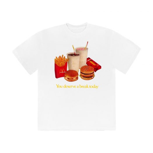 Travis Scott x McDonald's Deserve A Break II T-Shirt White