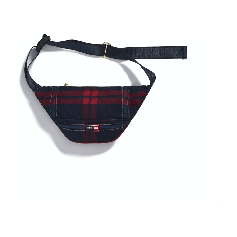 Kith for Bergdorf Goodman Astor Wool Plaid Waist Bag Navy Men's - FW20 - US