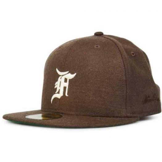 Fear Of God Essentials New Era Fitted Cap (Fw20) Brown/white