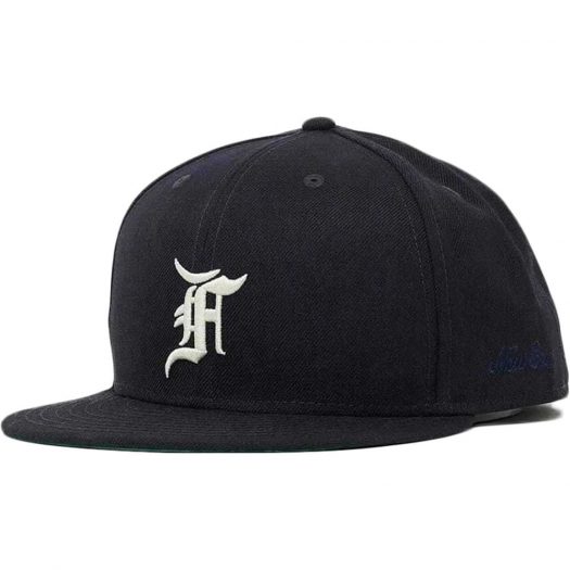 Fear Of God Essentials New Era Fitted Cap (Fw20) Navy/white