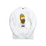 Kith x The Simpsons Homer Intarsia Sweater White