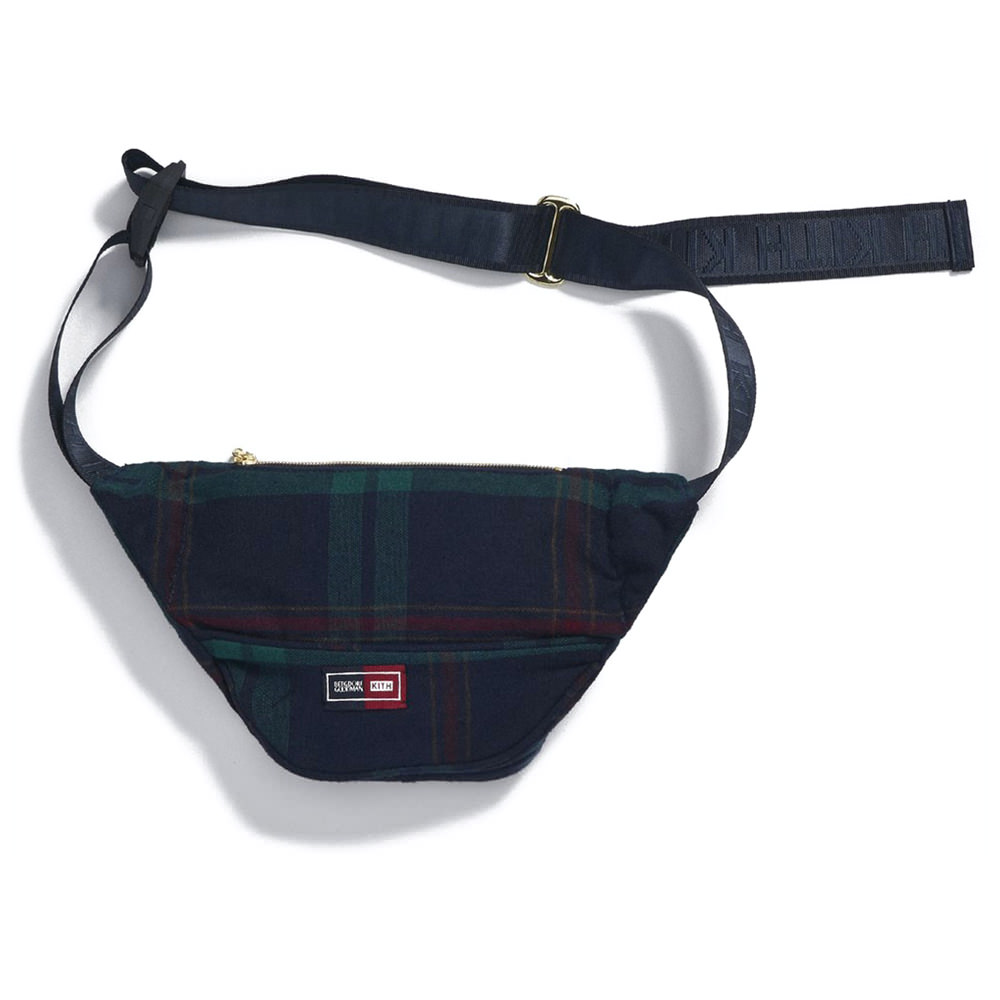 KITH x Bergdorf Goodman Wool Plaid, Men's Fashion, Bags, Belt bags