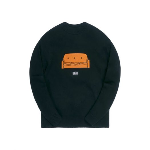 Kith x The Simpsons Couch Intarsia Sweater Black