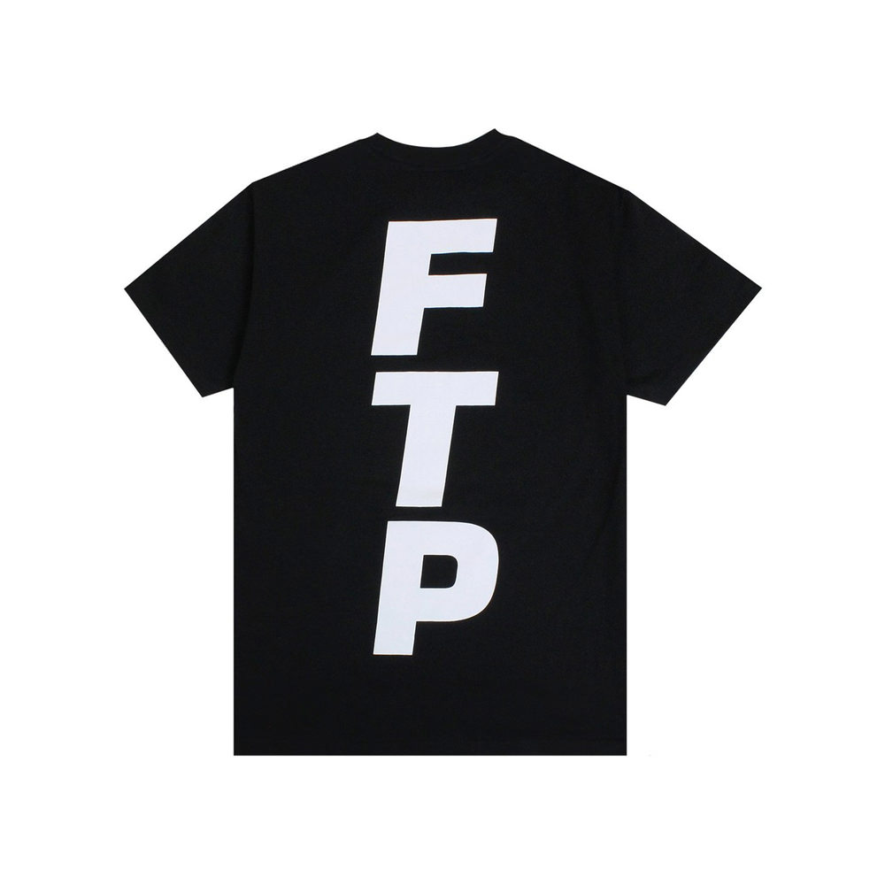 Ftp Vertical Logo Tee Black - OFour