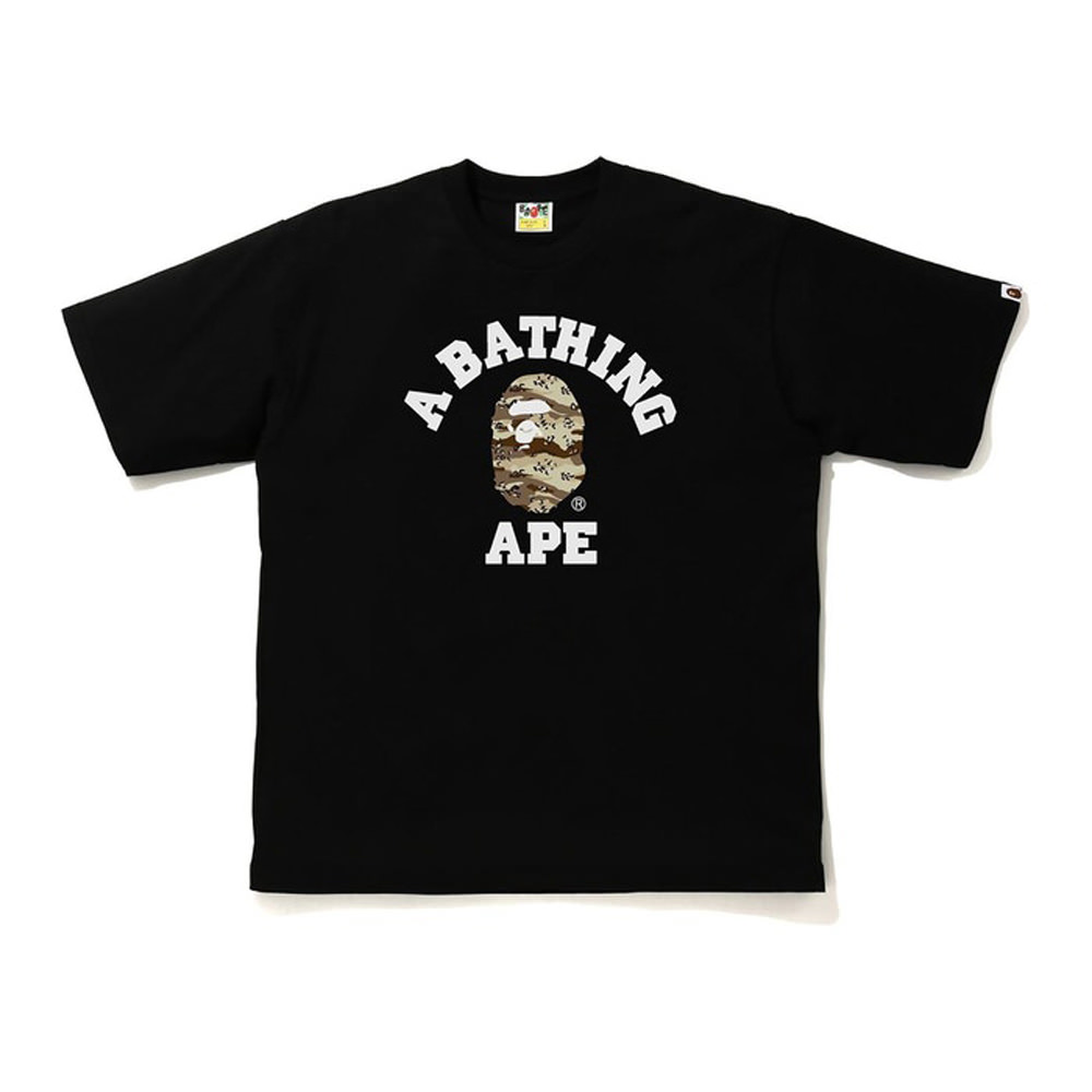 Bape Desert Camo College Relaxed Tee Black/beigeBape Desert Camo ...