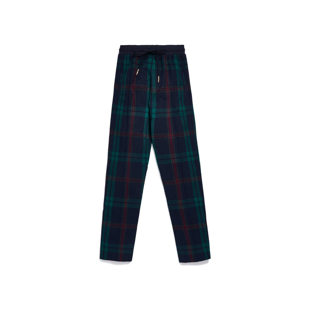 Kith for Bergdorf Goodman Lewis Track Pant Navy/Green PlaidKith