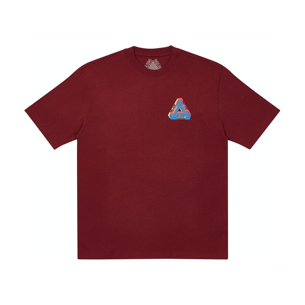 Palace Tri-Ferg Colour Blur T-Shirt BurgundyPalace Tri-Ferg Colour Blur ...