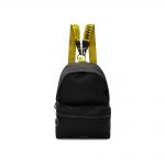 OFF-WHITE Backpack Nylon Mini Black Yellow in Nylon with Gunmetal