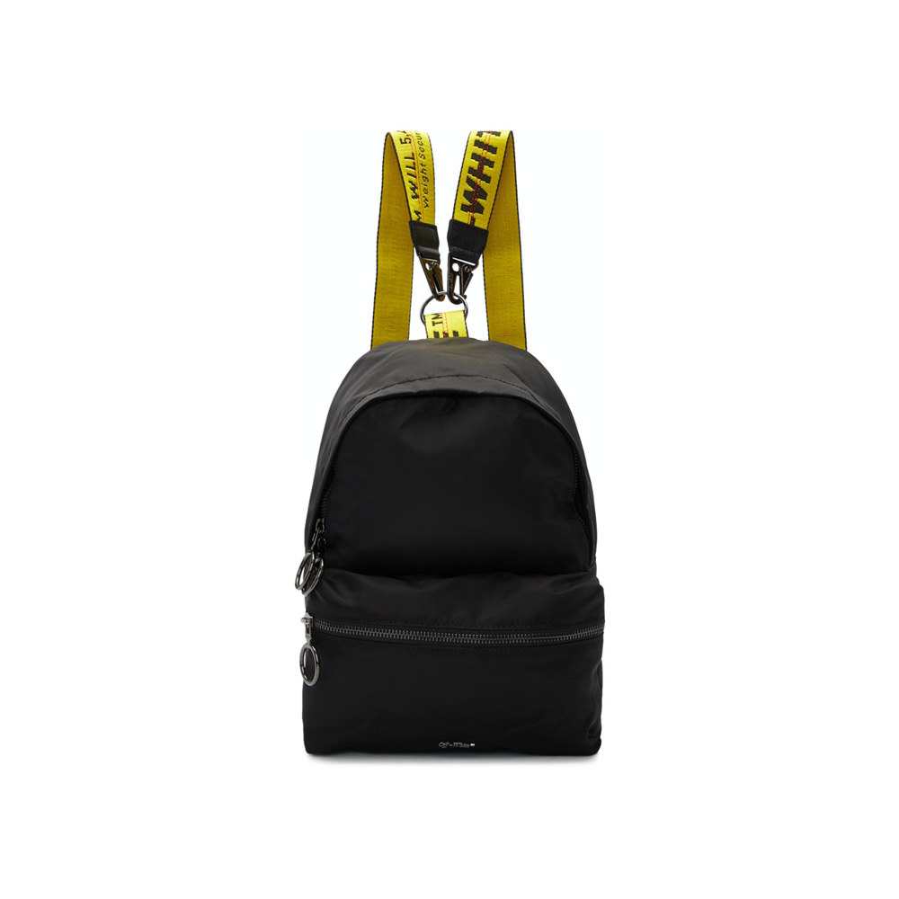 OFF-WHITE Backpack Nylon Mini Black 