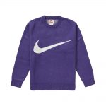 Supreme Nike Swoosh Sweater Purple
