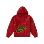 Supreme Nike Leather Anorak Red