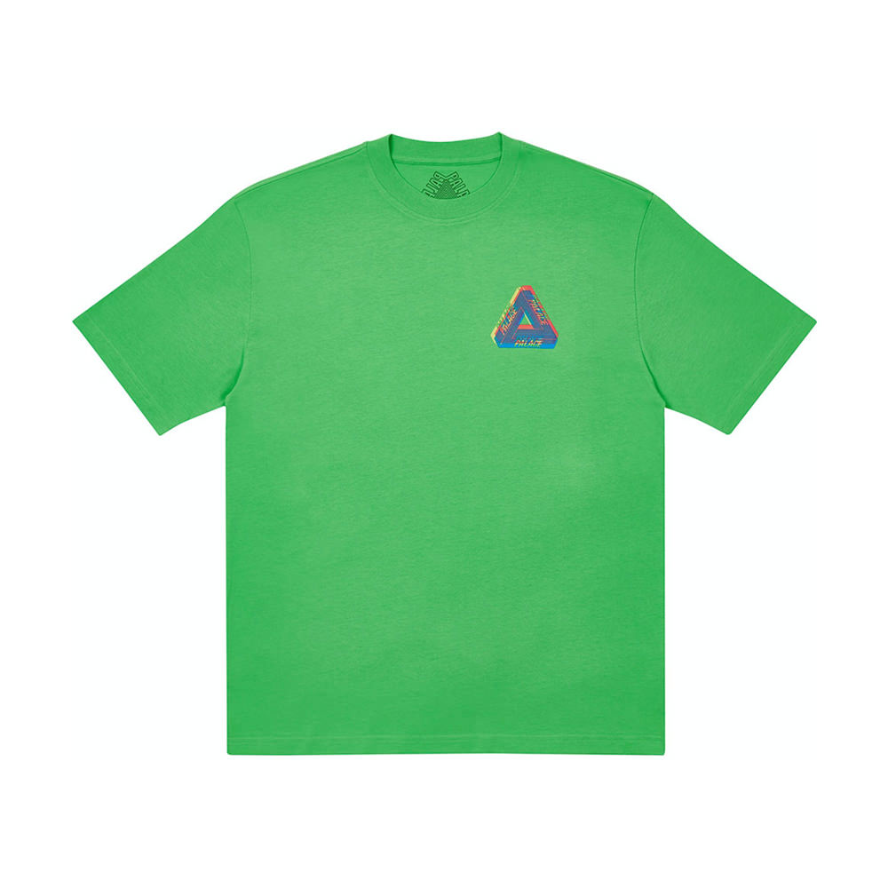 Palace Tri-Ferg Colour Blur T-Shirt Light LimePalace Tri-Ferg