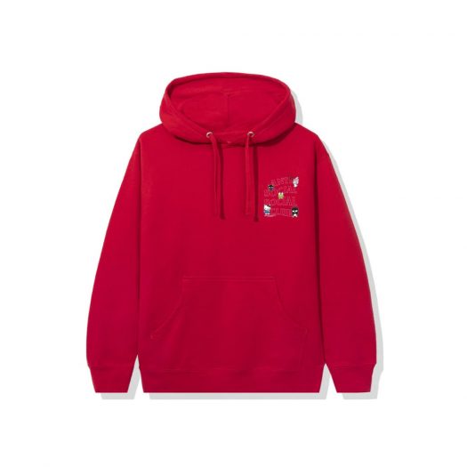 Anti Social Social Club x Hello Kitty and Friends Hoodie Red