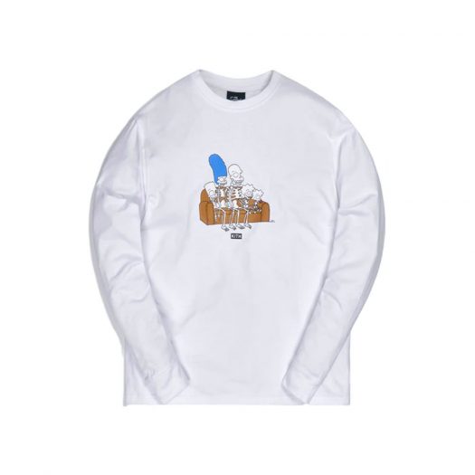 Kith x The Simpsons Couch L/S Tee White
