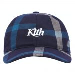 Kith for Bergdorf Goodman VF Plaid Cap Navy/Blue