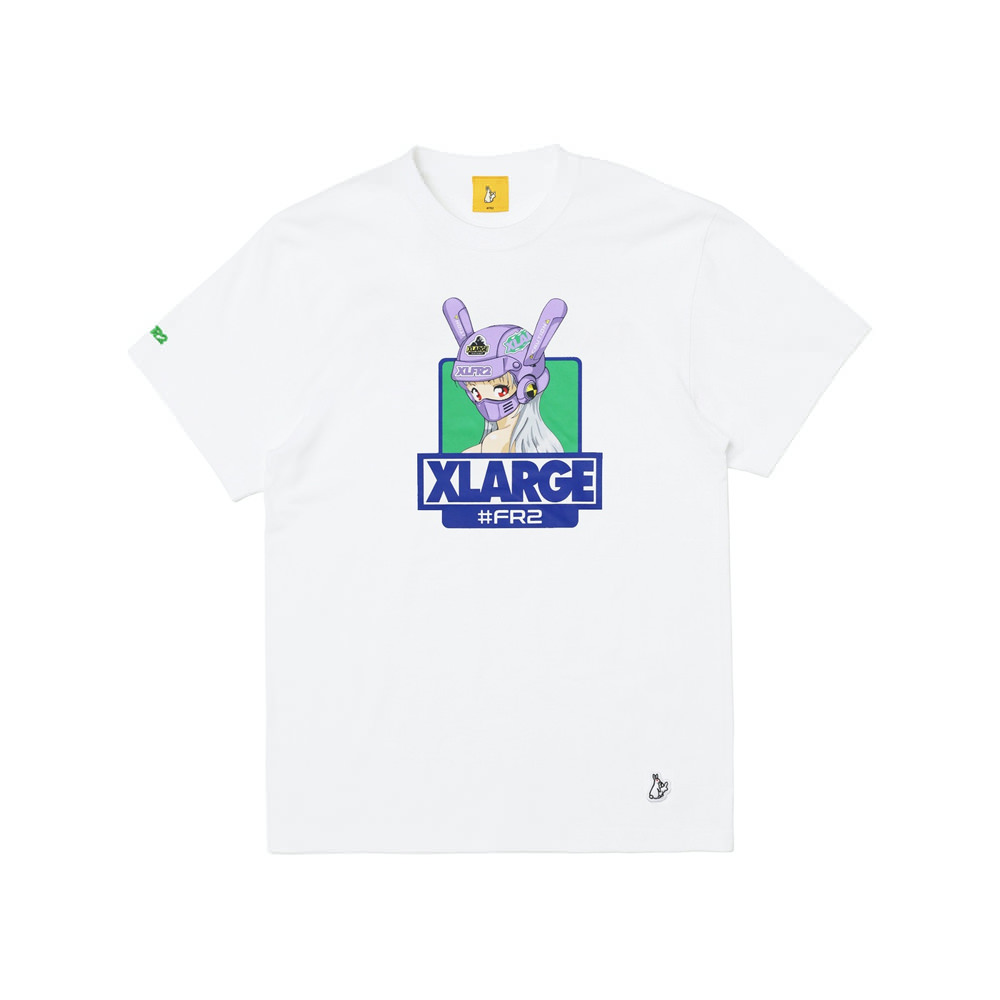 Xlarge x FR2 Biker Girl T-Shirt WhiteXlarge x FR2 Biker Girl T