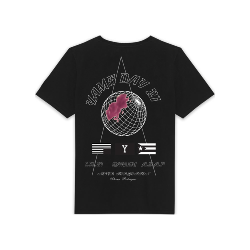 Yams Day Foil Print TShirt BlackYams Day Foil