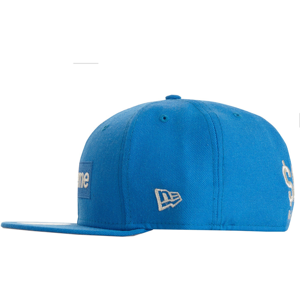 Supreme $1M Metallic Box Logo New Era Light BlueSupreme $1M