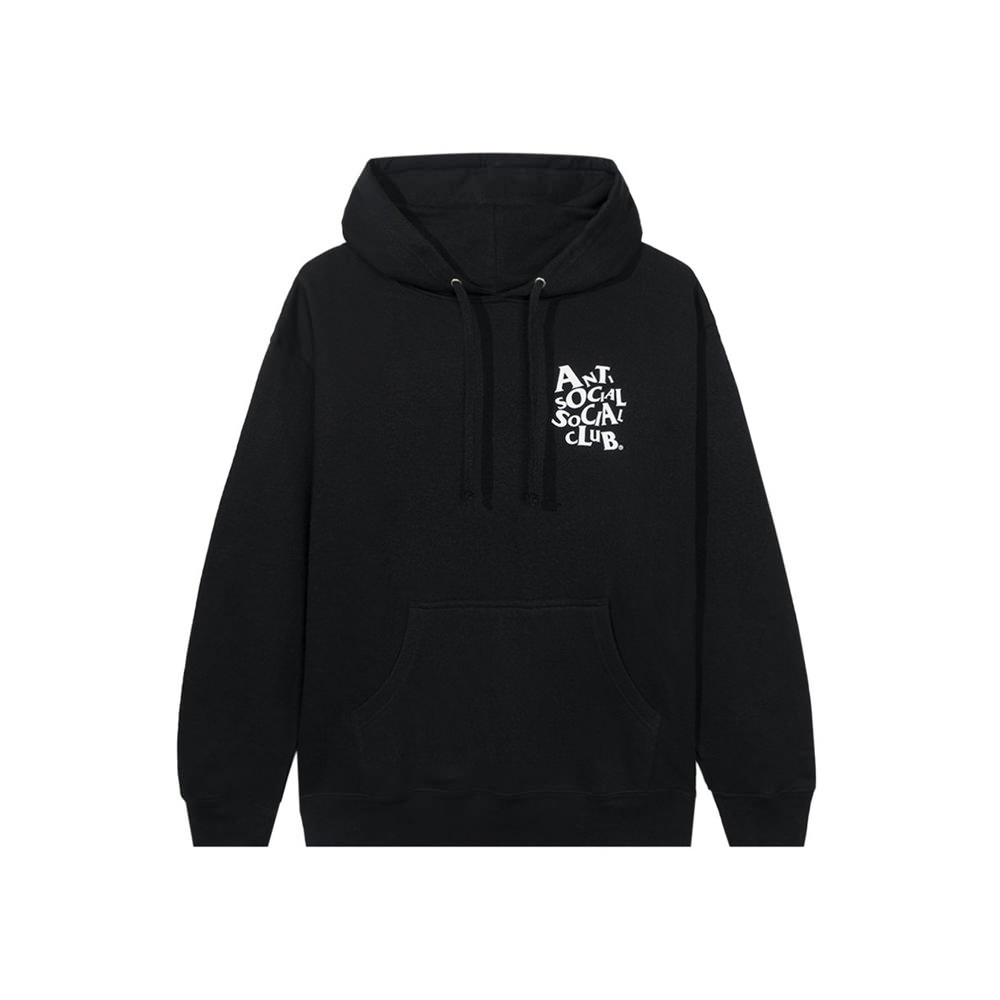 Anti social social club hoodie black best sale