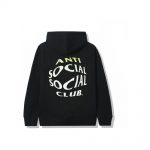 Anti Social Social Club Crystal Clear Hoodie Black