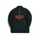 Kith for Bergdorf Goodman L/S Quarter Zip Forest Green