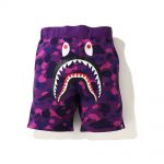Bape Color Camo Shark Sweat Shorts (Ss21) Purple