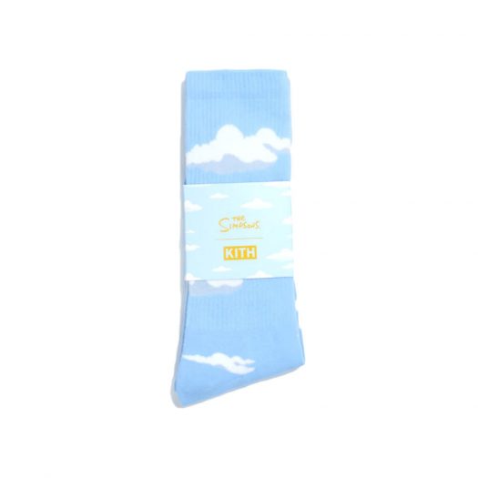 Kith x The Simpsons Clouds Socks Light Blue