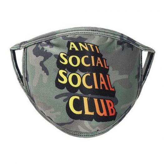 Anti Social Social Club Comic Sans Mask Camo